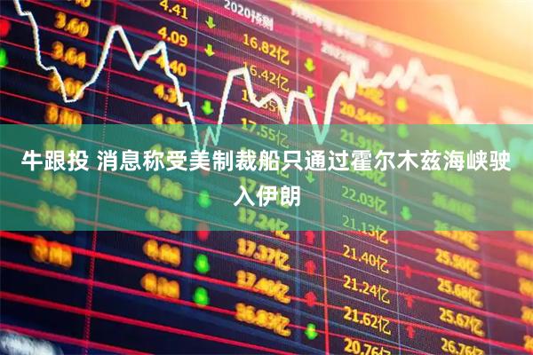 牛跟投 消息称受美制裁船只通过霍尔木兹海峡驶入伊朗