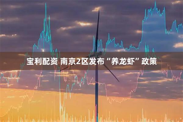宝利配资 南京2区发布“养龙虾”政策